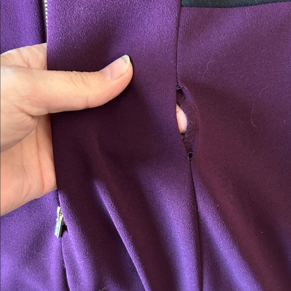 Calvin Klein Purple Dress with Black Accents - Picture 5 of 6
